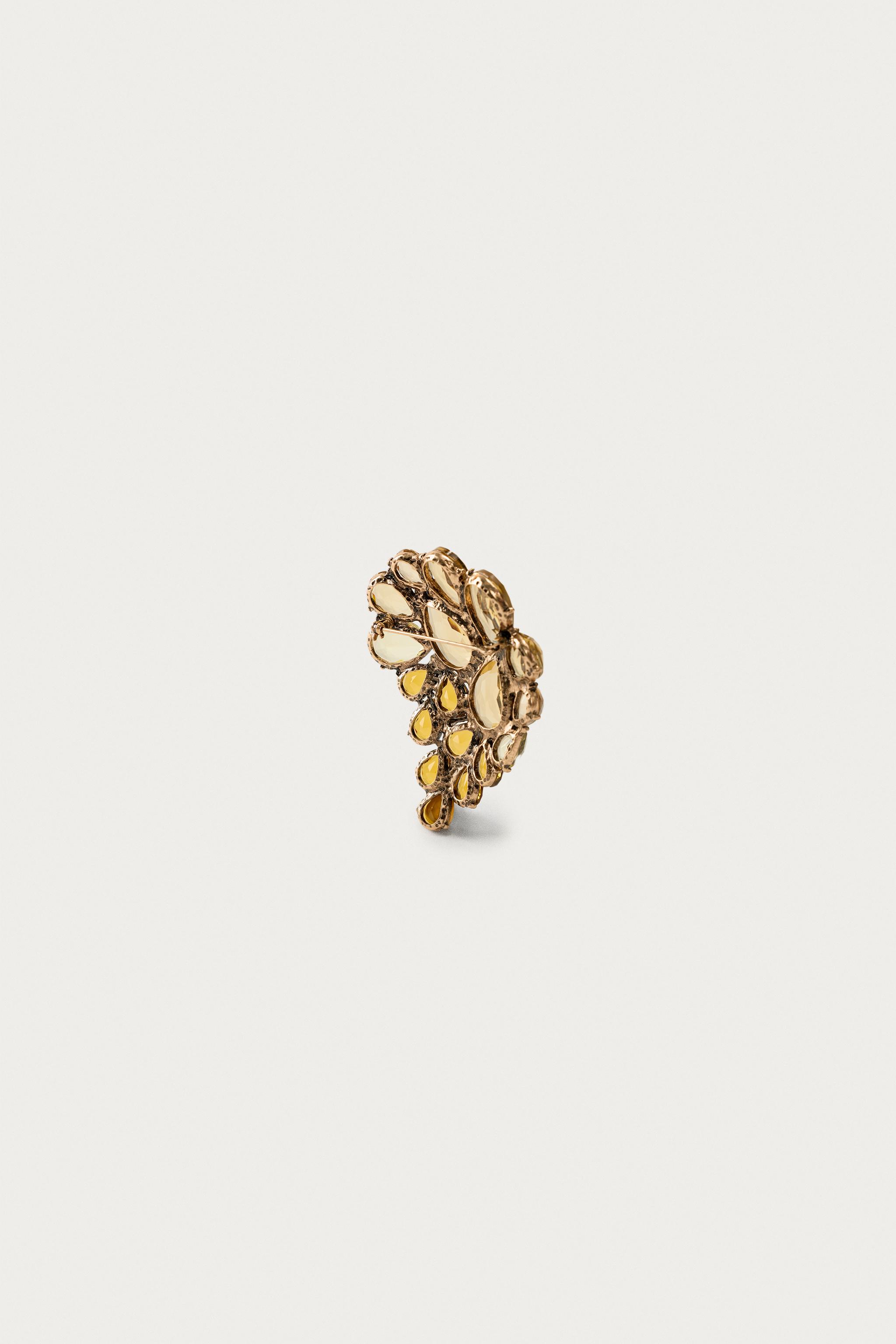 MARISA BERENSON X ZARA SPARKLY JEWEL BROOCH